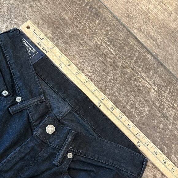 NWT Abercrombie & Fitch Men's Black Felix Super Slim Stretch Denim Jeans 30x34 - Picture 6 of 10